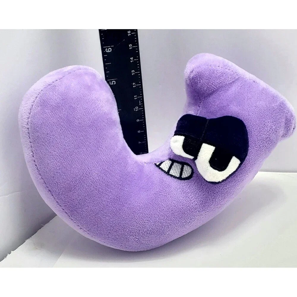 Alphabet Lore Letter J Plush Stuffed Toy Purple 8 Inch Cartoon Character